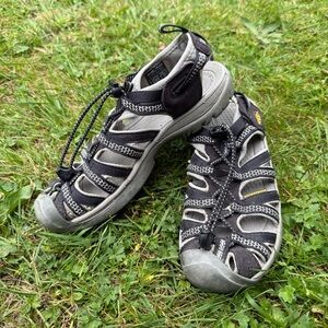Keens‎ Black and Gray Whisper Sandals